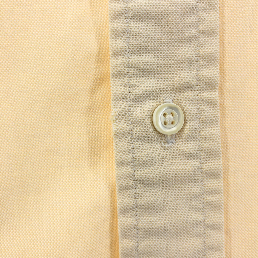 80s-90'S LLBean short sleeve button down shirt, made in USA, men's size M, vintage cotton Beige type Vintage Second Hand