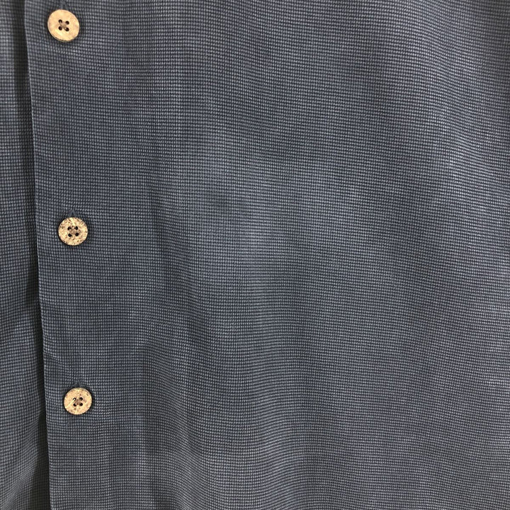 Tommy Bahama short sleeve open collar silk shirt, box shirt, men's size L silk black type Vintage Second Hand