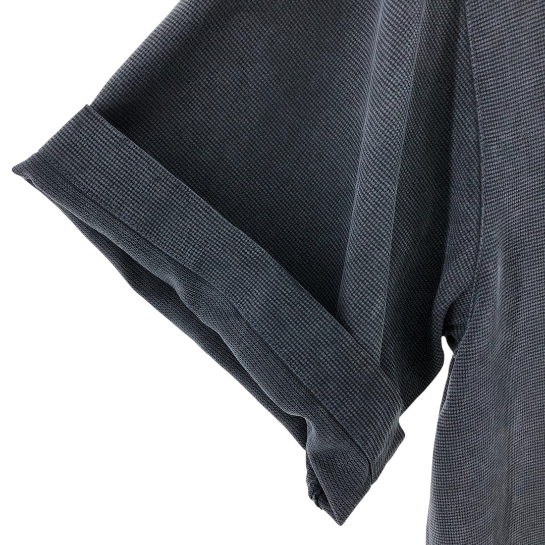 Tommy Bahama short sleeve open collar silk shirt, box shirt, men's size L silk black type Vintage Second Hand