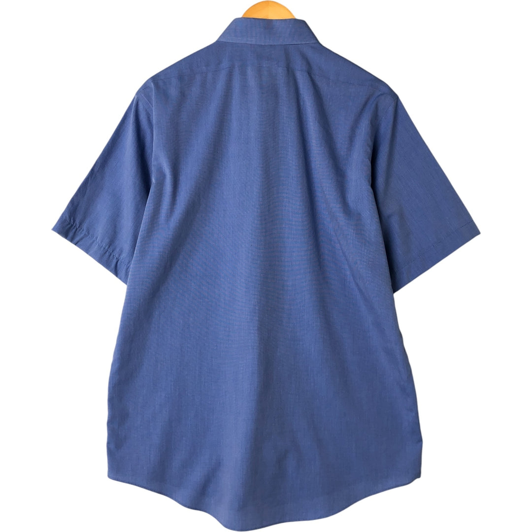 Brooks Brothers Est.1818 Classic short sleeve cotton shirt, men's size L cotton blue type Vintage Second Hand