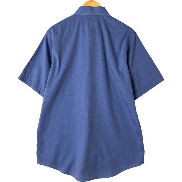 Brooks Brothers Est.1818 Classic short sleeve cotton shirt, men's size L cotton blue type Vintage Second Hand