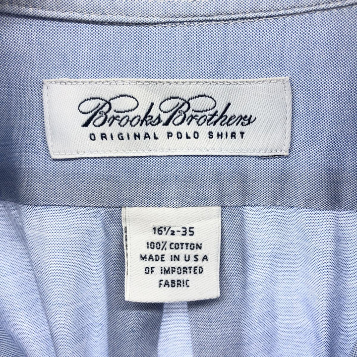 Brooks Brothers Short Sleeve Button Down Shirt Made in USA Men's Size L cotton Blue type light blue Vintage Second Hand
