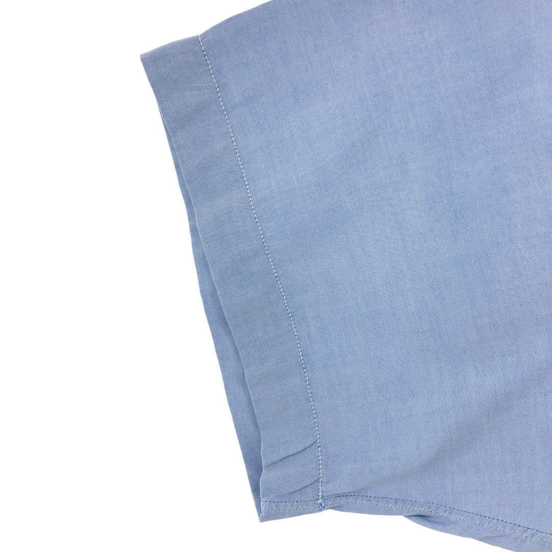 Brooks Brothers Short Sleeve Button Down Shirt Made in USA Men's Size L cotton Blue type light blue Vintage Second Hand