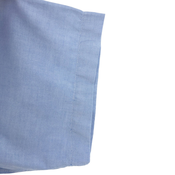 Brooks Brothers Short Sleeve Button Down Shirt Made in USA Men's Size L cotton Blue type light blue Vintage Second Hand