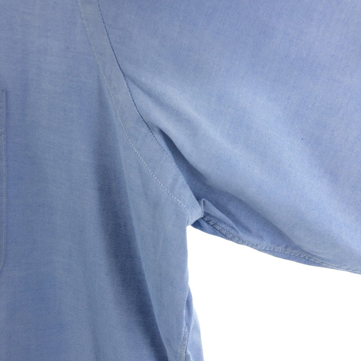 Brooks Brothers Short Sleeve Button Down Shirt Made in USA Men's Size L cotton Blue type light blue Vintage Second Hand