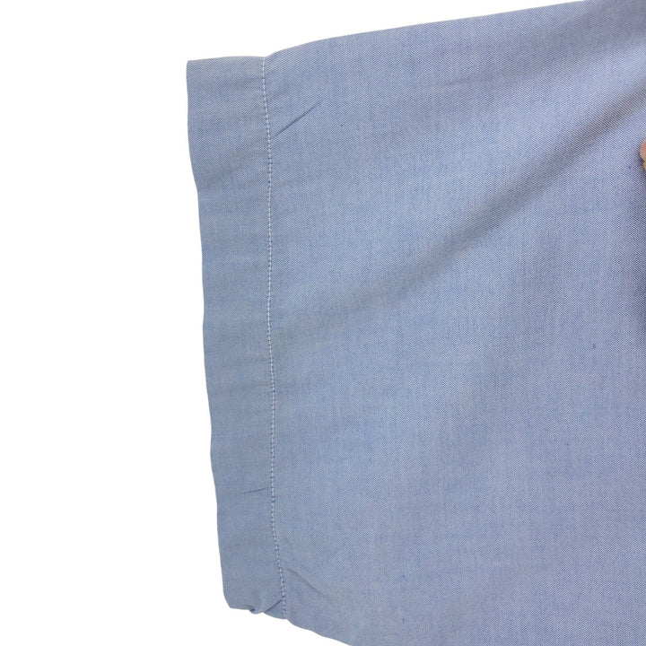 Brooks Brothers Short Sleeve Button Down Shirt Made in USA Men's Size L cotton Blue type light blue Vintage Second Hand