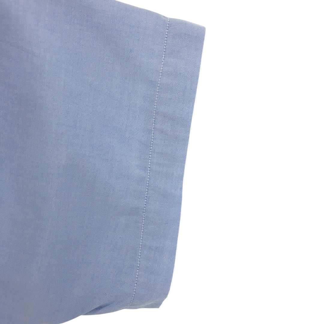 Brooks Brothers Short Sleeve Button Down Shirt Made in USA Men's Size L cotton Blue type light blue Vintage Second Hand