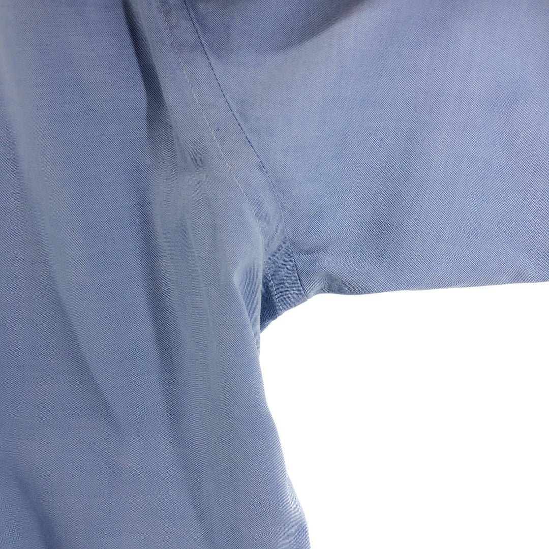 Brooks Brothers Short Sleeve Button Down Shirt Made in USA Men's Size L cotton Blue type light blue Vintage Second Hand