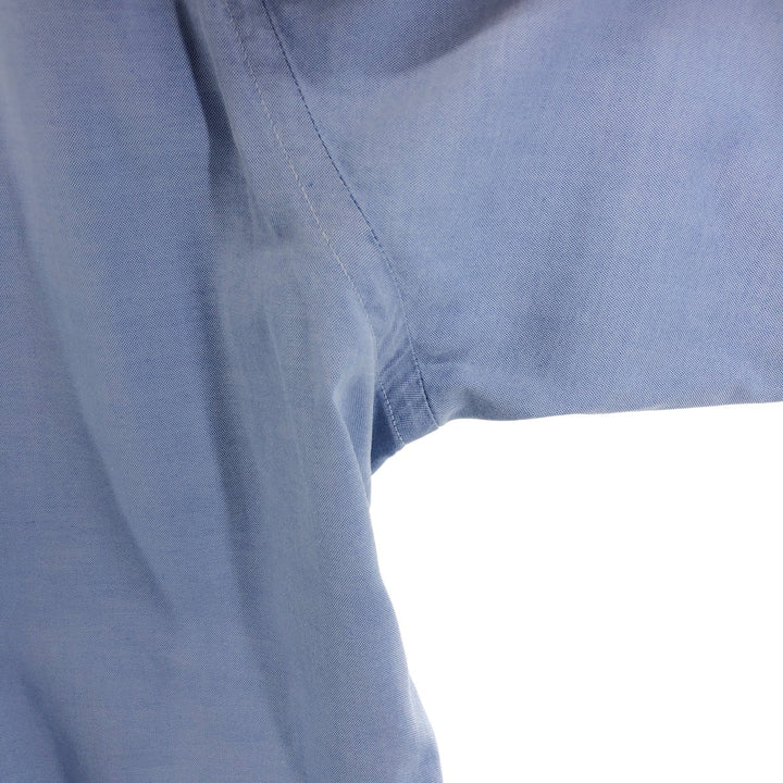 Brooks Brothers Short Sleeve Button Down Shirt Made in USA Men's Size L cotton Blue type light blue Vintage Second Hand