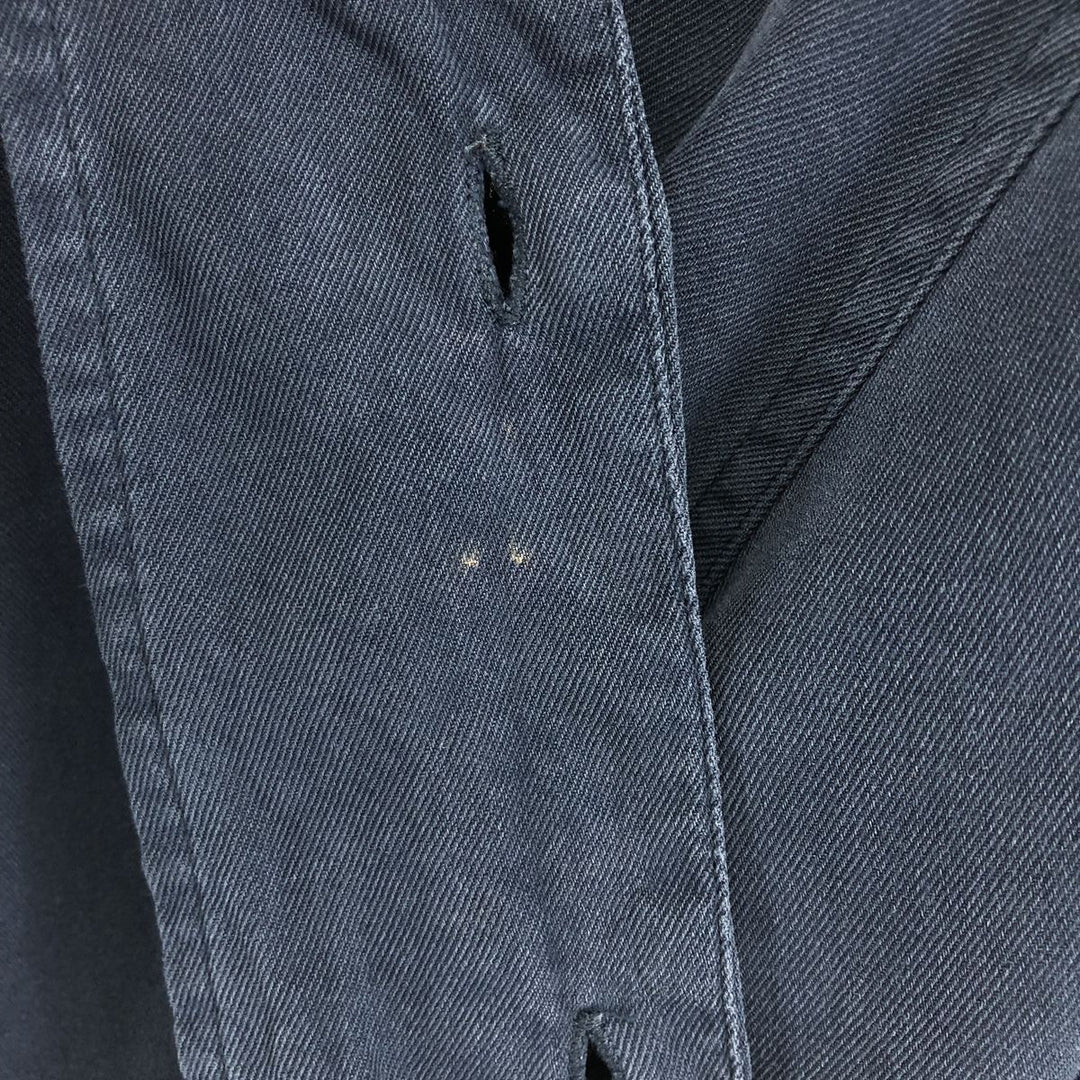 Nat Nast American fit short sleeve open collar silk shirt box shirt men's XL equivalent silk Navy blue Vintage Second Hand