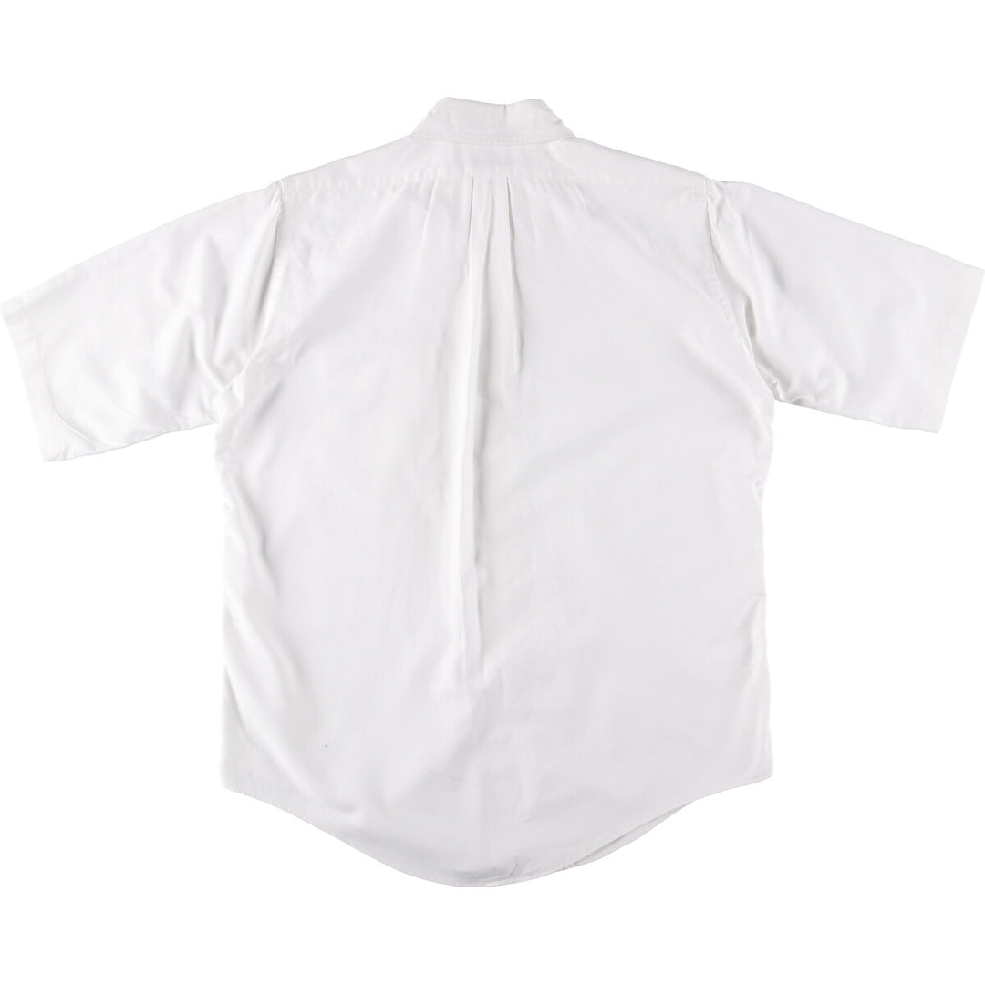 80s-90'S Brooks Brothers MAKERS Short Sleeve Button Down Shirt Made in USA Men's M cotton white type Vintage Second Hand