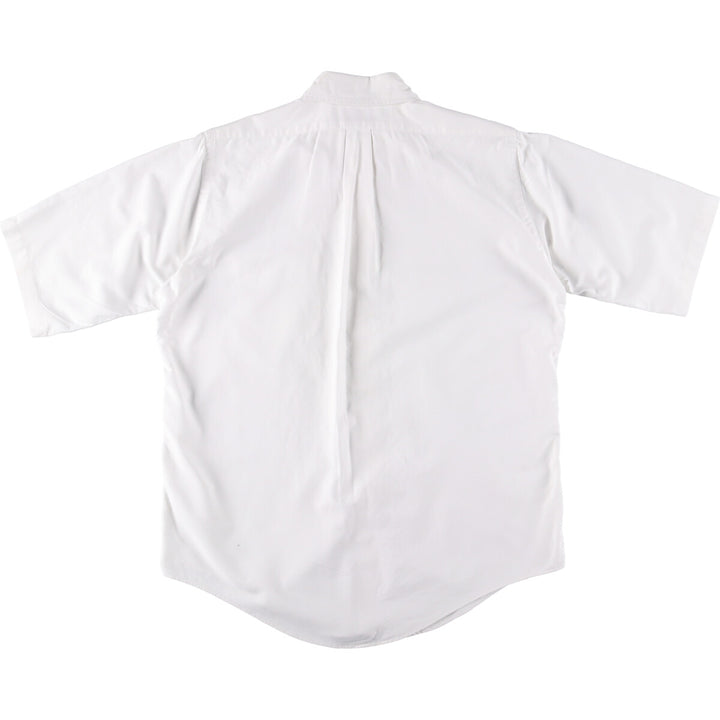 80s-90'S Brooks Brothers MAKERS Short Sleeve Button Down Shirt Made in USA Men's M cotton white type Vintage Second Hand
