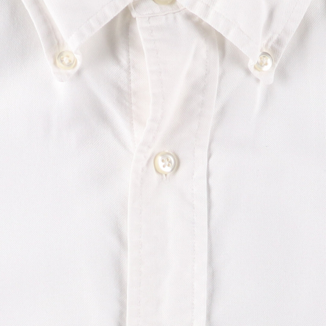 80s-90'S Brooks Brothers MAKERS Short Sleeve Button Down Shirt Made in USA Men's M cotton white type Vintage Second Hand