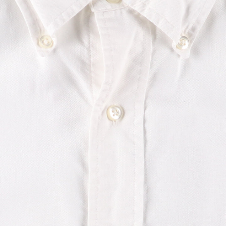 80s-90'S Brooks Brothers MAKERS Short Sleeve Button Down Shirt Made in USA Men's M cotton white type Vintage Second Hand