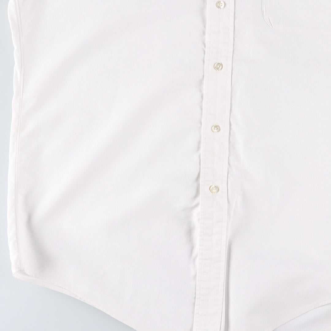 80s-90'S Brooks Brothers MAKERS Short Sleeve Button Down Shirt Made in USA Men's M cotton white type Vintage Second Hand