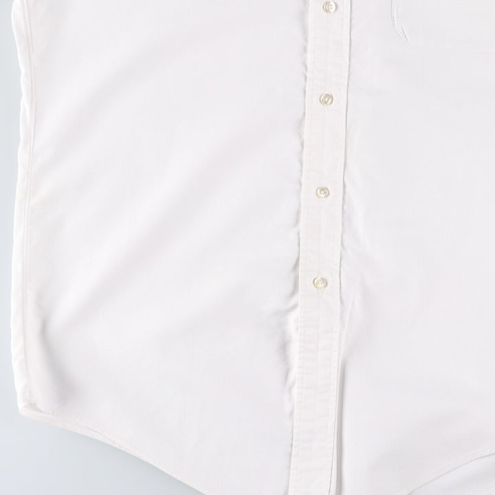 80s-90'S Brooks Brothers MAKERS Short Sleeve Button Down Shirt Made in USA Men's M cotton white type Vintage Second Hand