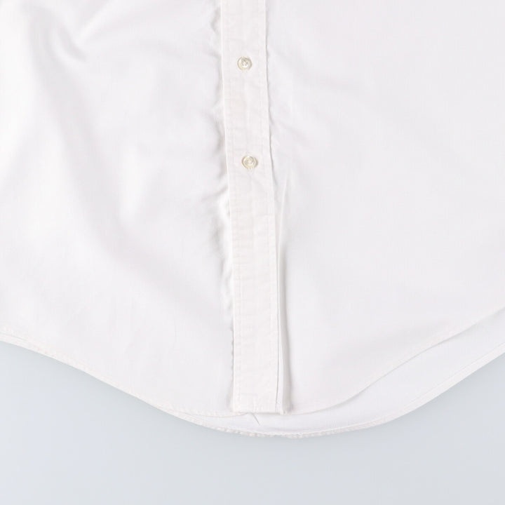 80s-90'S Brooks Brothers MAKERS Short Sleeve Button Down Shirt Made in USA Men's M cotton white type Vintage Second Hand