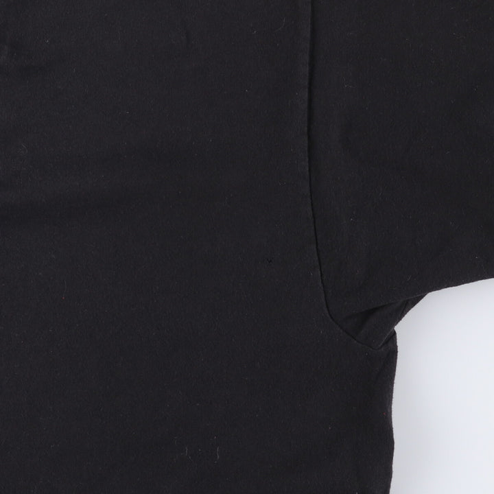 90'S THE BOSS PEACOCK PAPERS Printed T-shirt Made in USA Men's XL Vintage cotton black type Vintage Second Hand