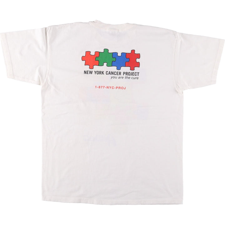 90'S ONEITA Advertising T-shirt Made in USA Men's L Vintage cotton white type Vintage Second Hand