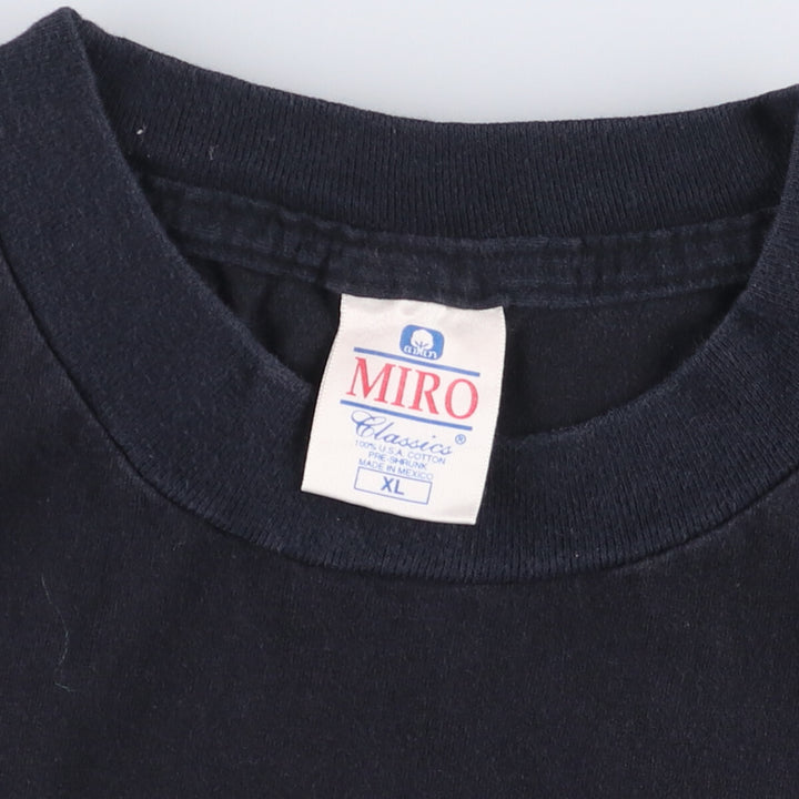 90'S MIRO NEGRO LEAGUE Negro League sports print T-shirt, men's XL size, vintage cotton black type Vintage Second Hand