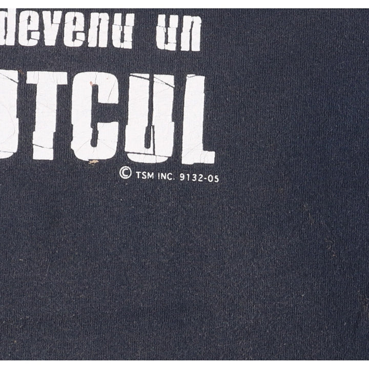 90'S Fruit of the Loom Heavy Cotton Message Print T-Shirt Men's XL Vintage cotton black type Vintage Second Hand