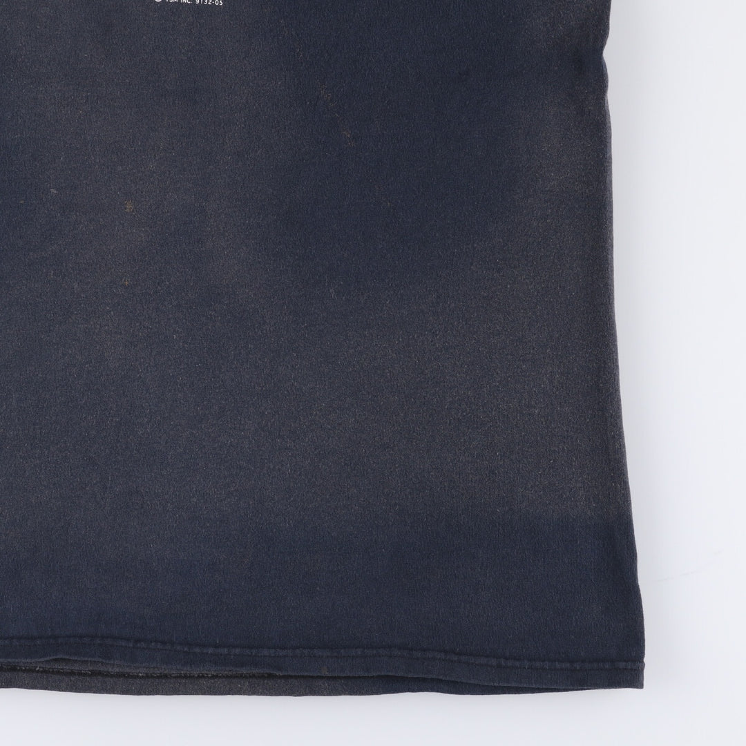 90'S Fruit of the Loom Heavy Cotton Message Print T-Shirt Men's XL Vintage cotton black type Vintage Second Hand