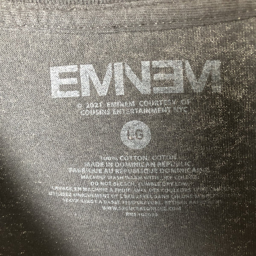 EMINEM Rap T-shirt, Men's L size cotton black type Vintage Second Hand