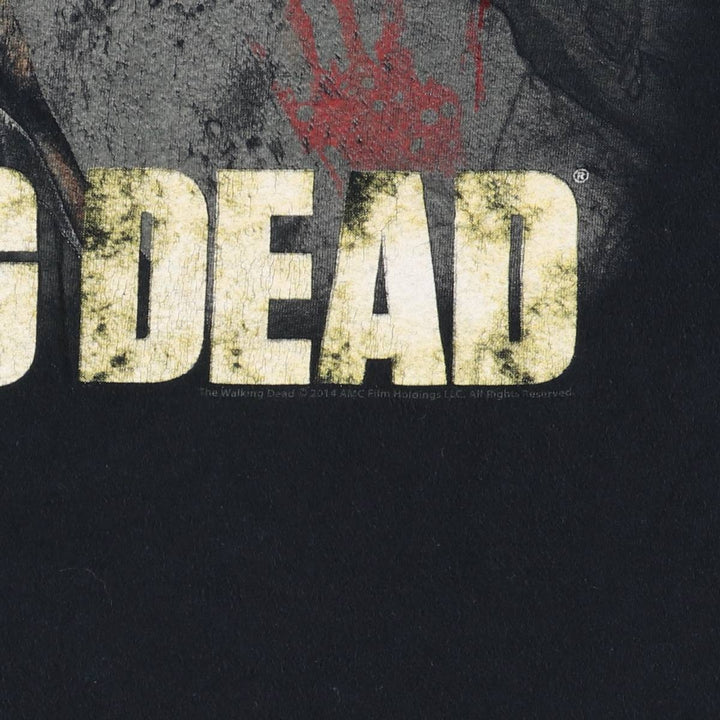 Gildan THE WALKING DEAD Movie T-shirt for men, size XXL cotton black type Vintage Second Hand