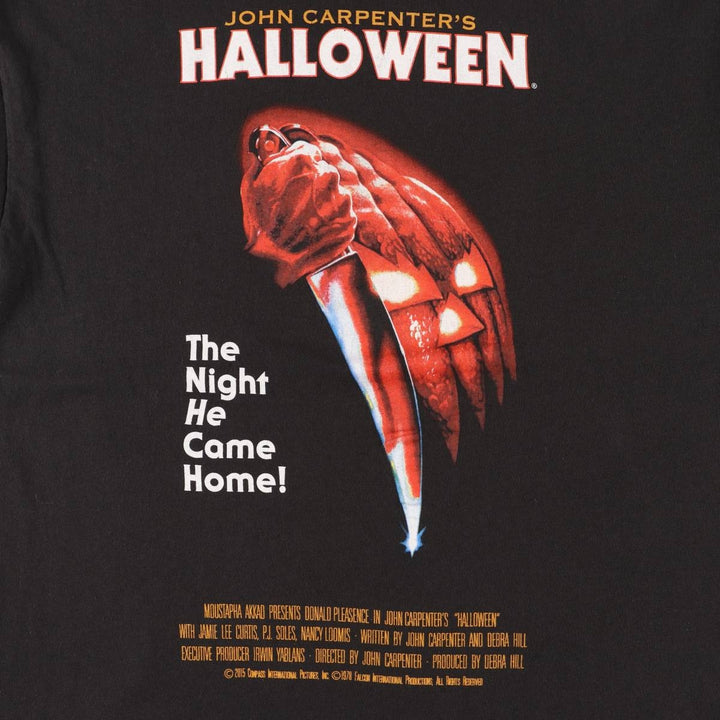 HALOWWEEN Halloween Movie T-shirt Men's XL size cotton black type Vintage Second Hand