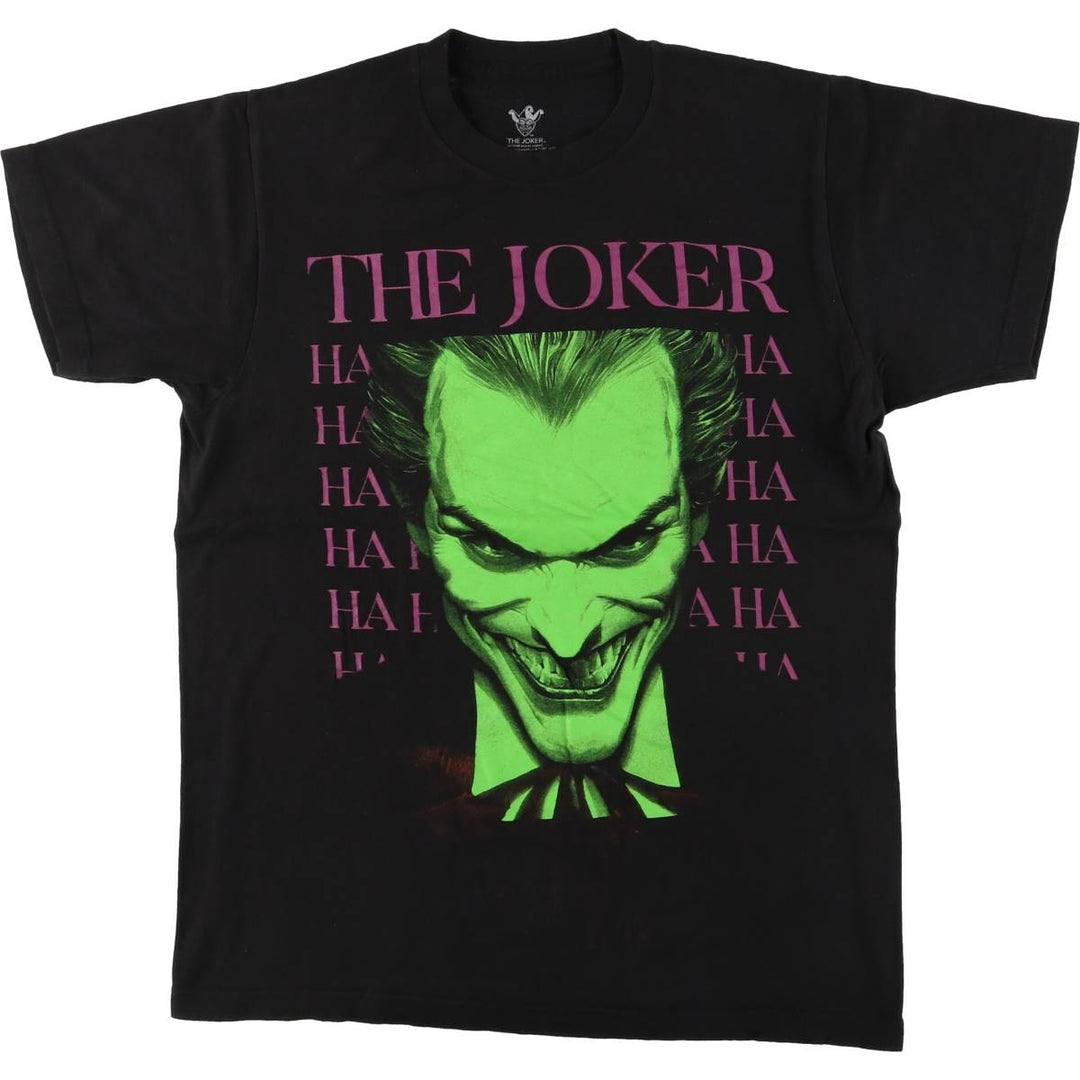 JOKER Movie T-shirt, Men's M size cotton black type Vintage Second Hand