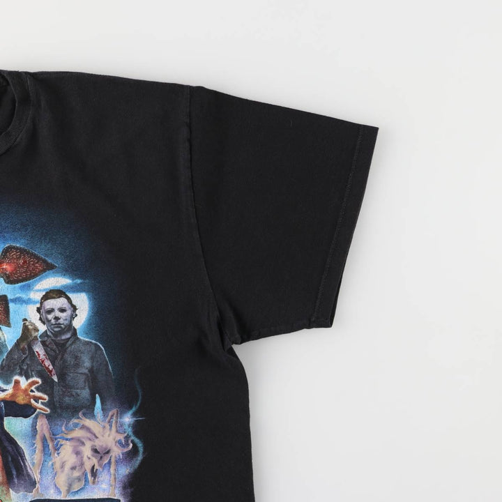 HOLLOWEEN HORROR NIGHTS Halloween Horror Nights Advertising T-shirt Men's L equivalent unclear black type Vintage Second Hand