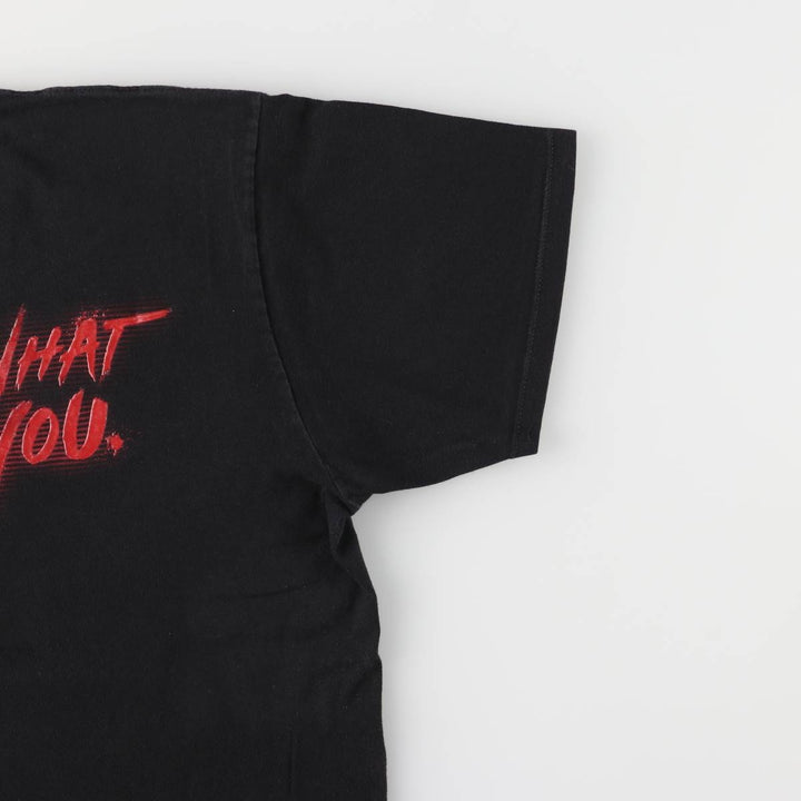 HOLLOWEEN HORROR NIGHTS Halloween Horror Nights Advertising T-shirt Men's L equivalent unclear black type Vintage Second Hand