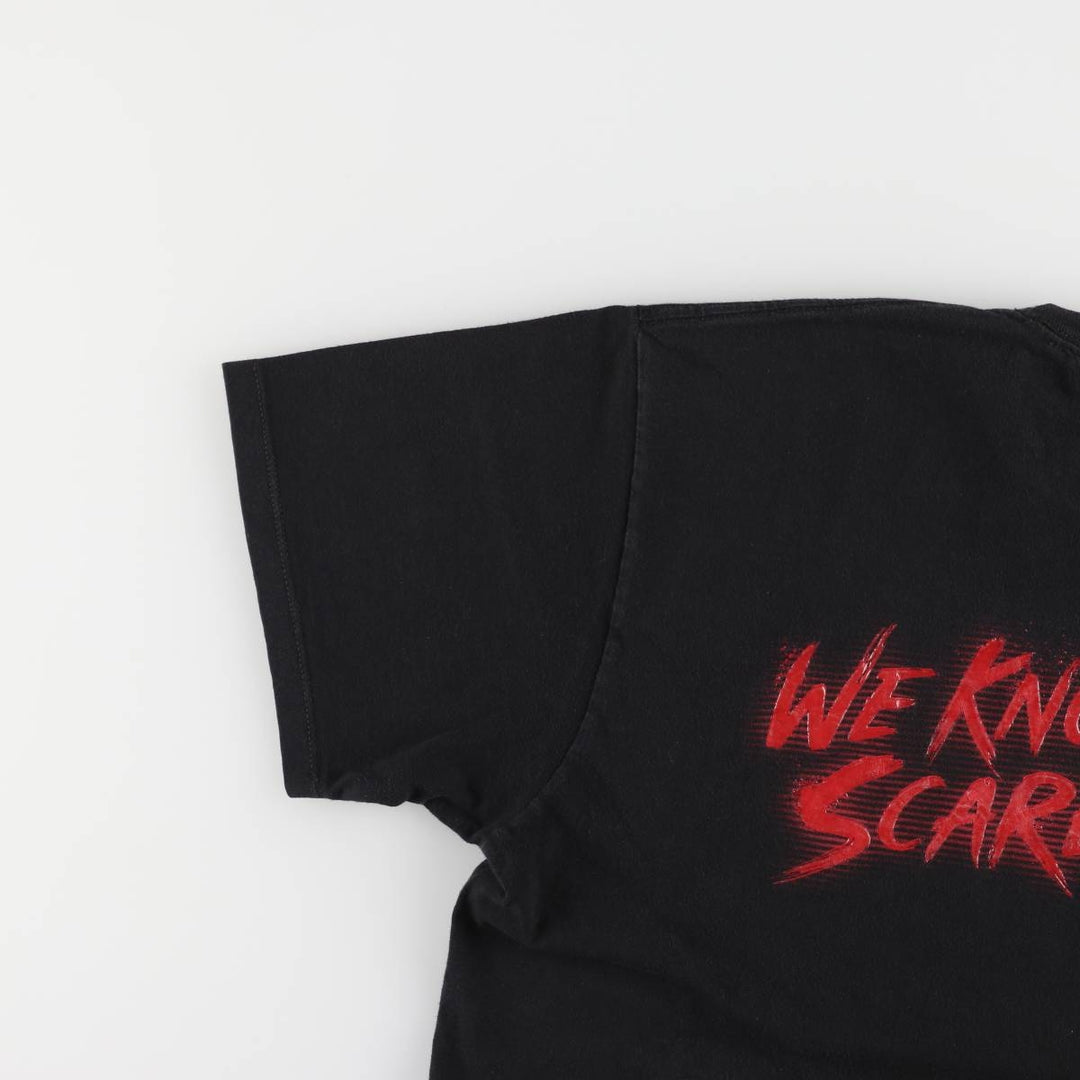 HOLLOWEEN HORROR NIGHTS Halloween Horror Nights Advertising T-shirt Men's L equivalent unclear black type Vintage Second Hand