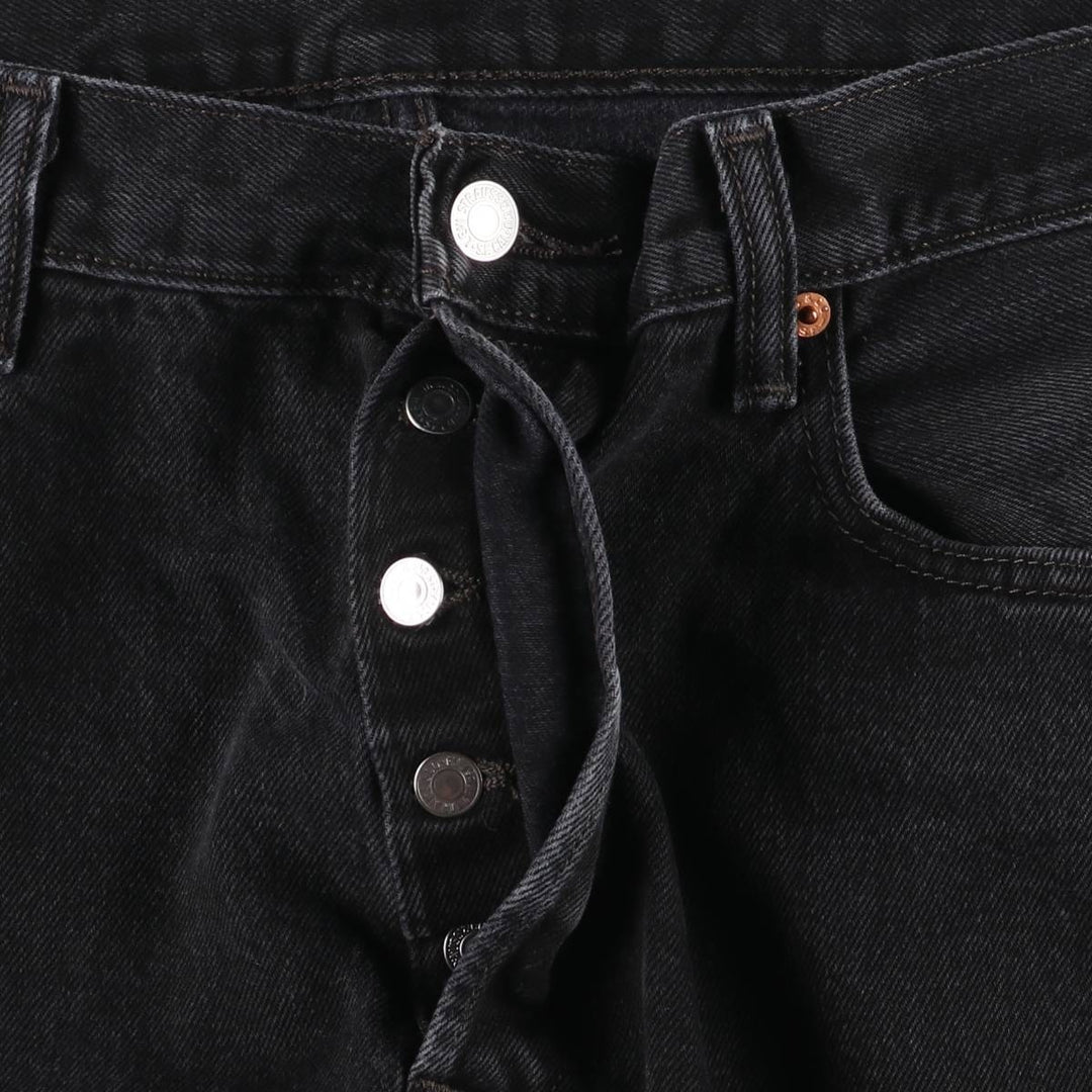Levi's 501 Black Denim Straight Denim Pants Men's W36 cotton black type Vintage Second Hand