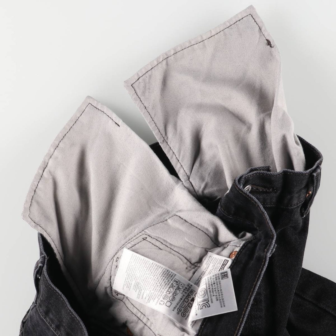 Levi's 501 Black Denim Straight Denim Pants Men's W36 cotton black type Vintage Second Hand