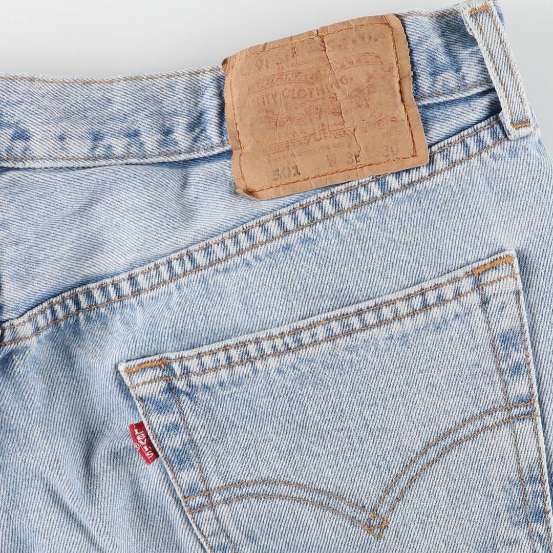 00'S Levi's 0501-0134 Straight denim pants for men, size w34 cotton blue type Vintage Second Hand