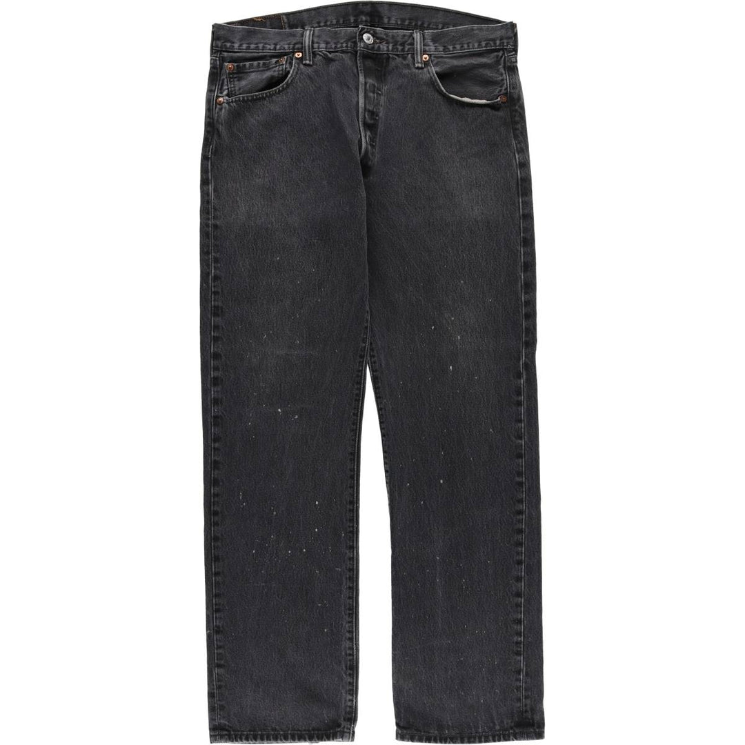 Levi's 501 Black Denim Straight Denim Pants for Men, W35 cotton black type Vintage Second Hand