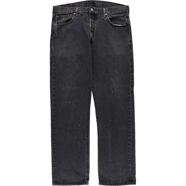 Levi's 501 Black Denim Straight Denim Pants for Men, W35 cotton black type Vintage Second Hand
