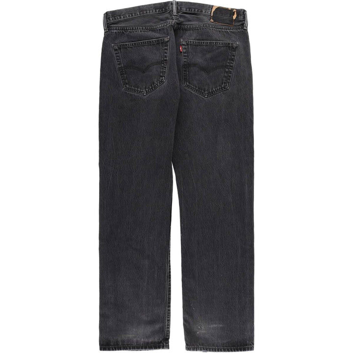 Levi's 501 Black Denim Straight Denim Pants for Men, W35 cotton black type Vintage Second Hand