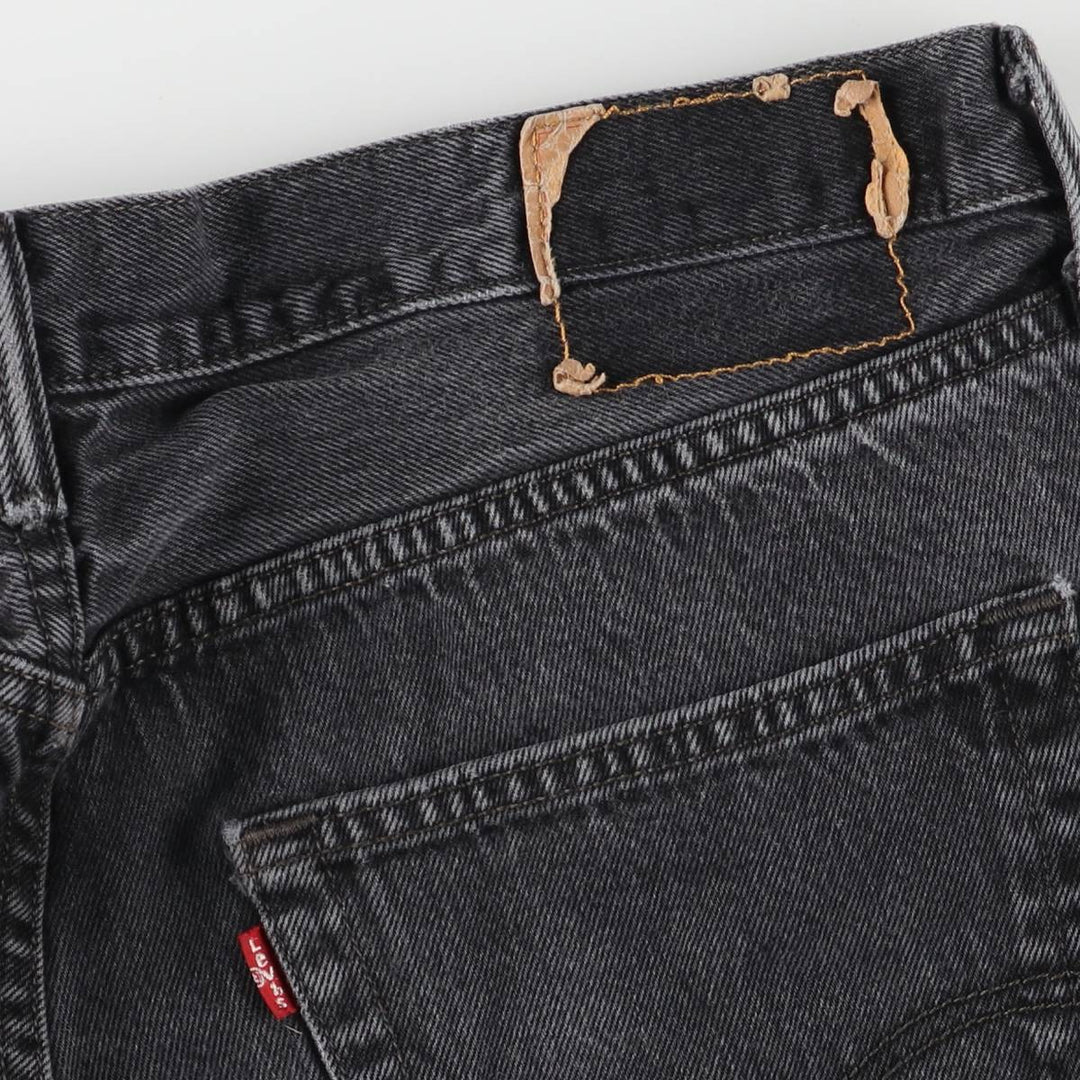 Levi's 501 Black Denim Straight Denim Pants for Men, W35 cotton black type Vintage Second Hand