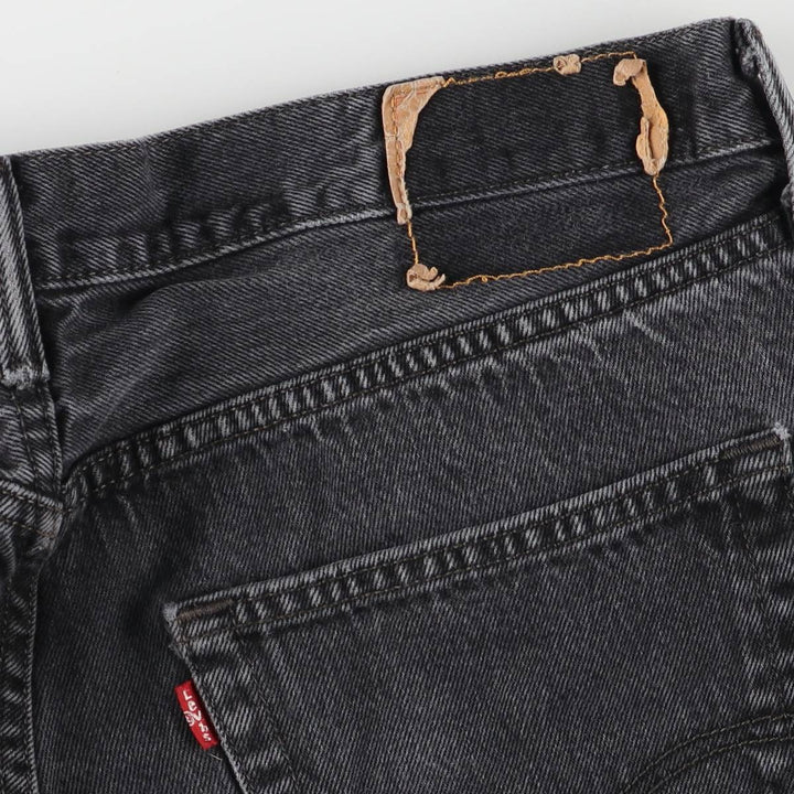 Levi's 501 Black Denim Straight Denim Pants for Men, W35 cotton black type Vintage Second Hand
