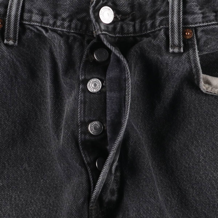 Levi's 501 Black Denim Straight Denim Pants for Men, W35 cotton black type Vintage Second Hand
