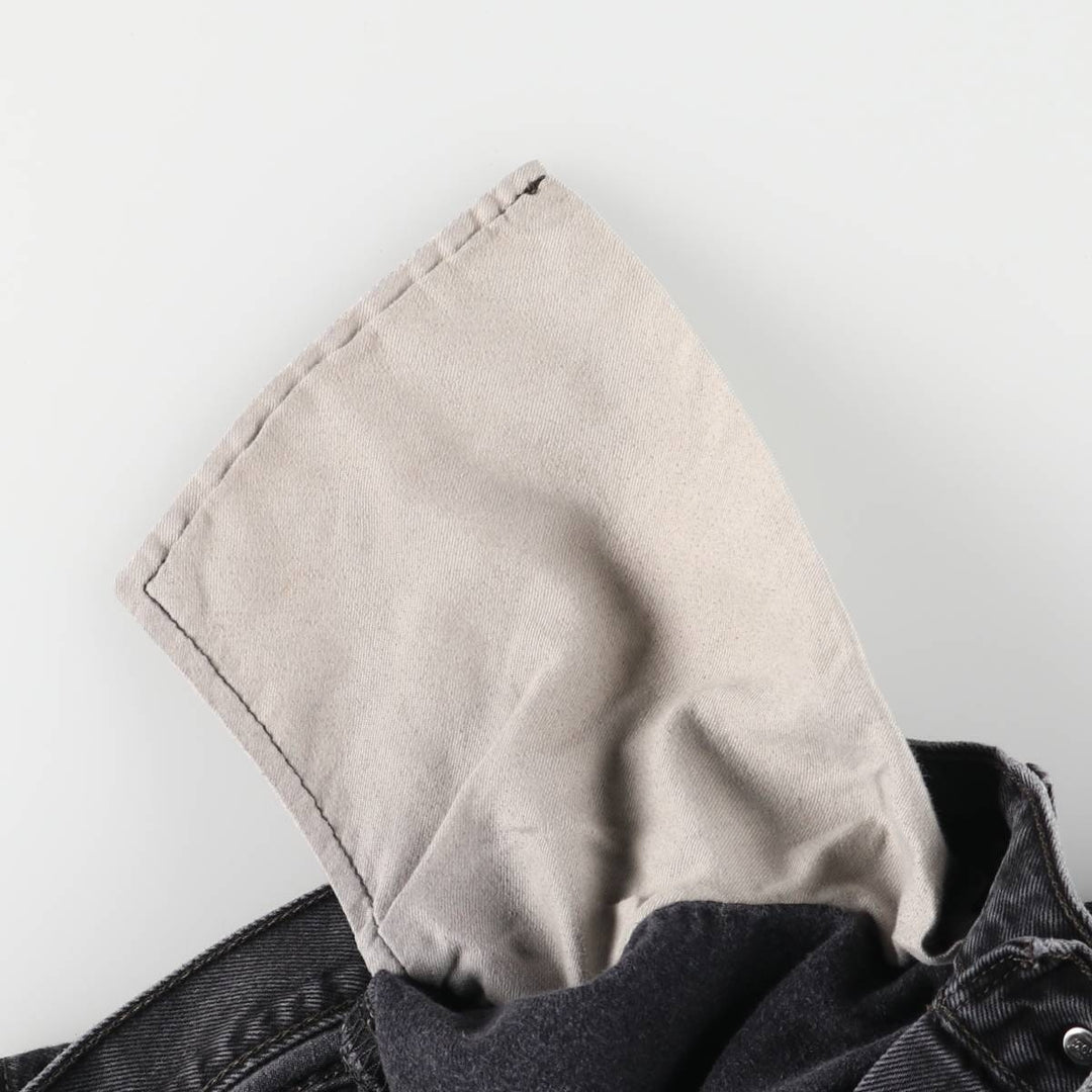Levi's 501 Black Denim Straight Denim Pants for Men, W35 cotton black type Vintage Second Hand