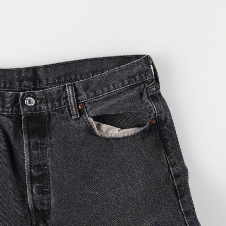 Levi's 501 Black Denim Straight Denim Pants for Men, W35 cotton black type Vintage Second Hand