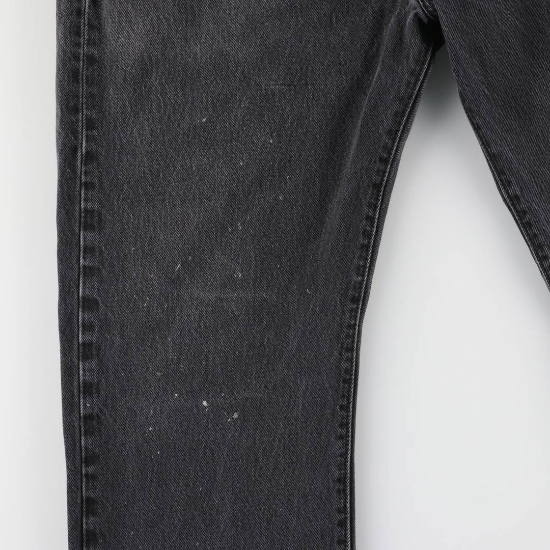 Levi's 501 Black Denim Straight Denim Pants for Men, W35 cotton black type Vintage Second Hand