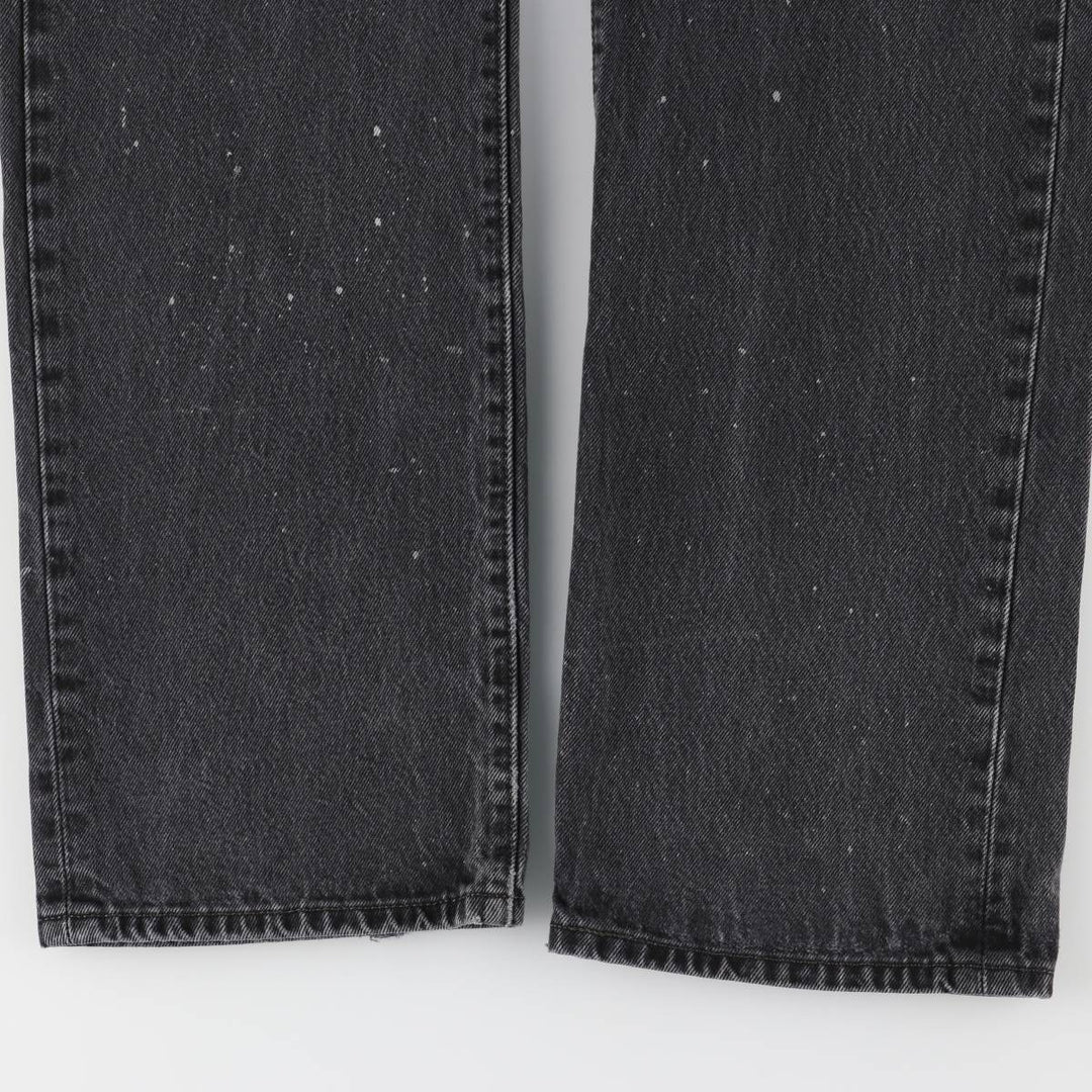 Levi's 501 Black Denim Straight Denim Pants for Men, W35 cotton black type Vintage Second Hand