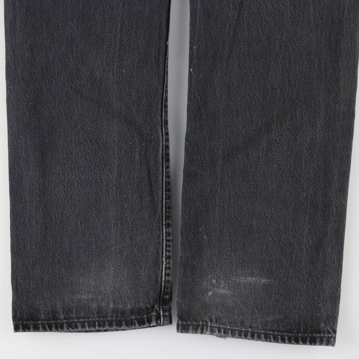 Levi's 501 Black Denim Straight Denim Pants for Men, W35 cotton black type Vintage Second Hand