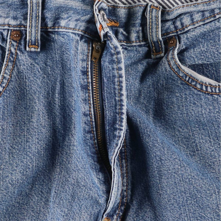 Levi's 569 LOOSE STRAIGHT denim shorts, half pants, men's w35 equivalent cotton blue type Vintage Second Hand