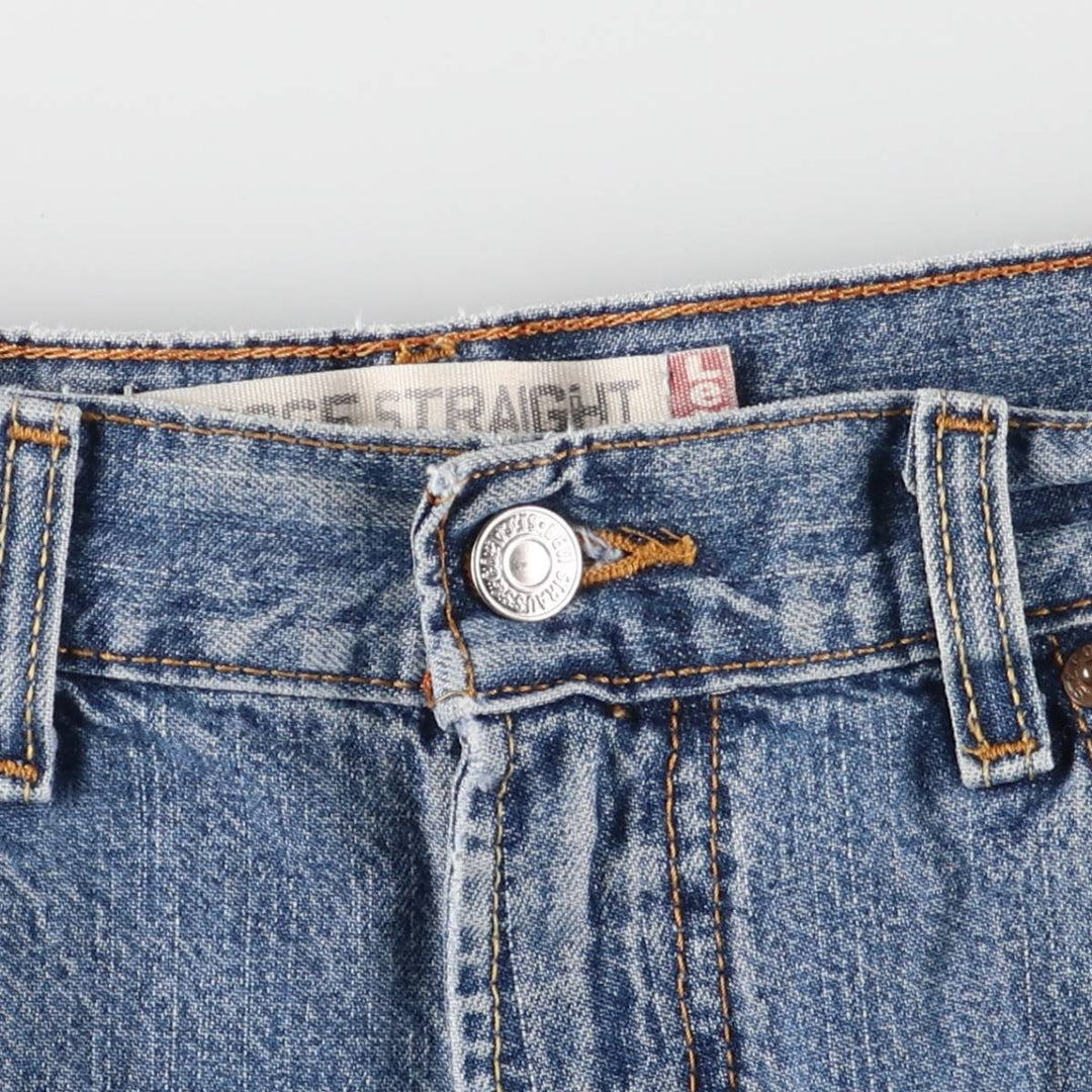 Levi's 569 LOOSE STRAIGHT denim shorts, half pants, men's w35 equivalent cotton blue type Vintage Second Hand