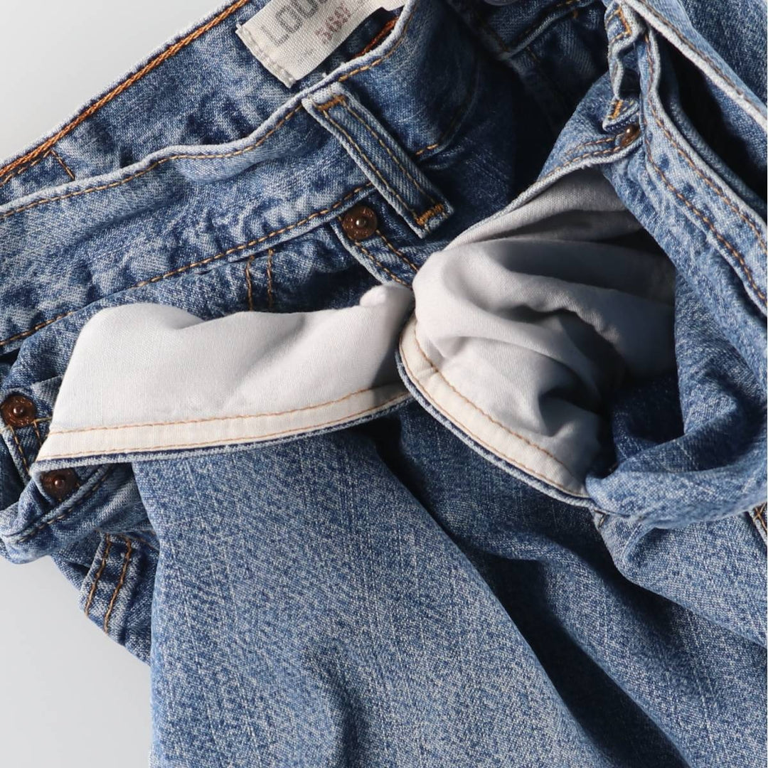 Levi's 569 LOOSE STRAIGHT denim shorts, half pants, men's w35 equivalent cotton blue type Vintage Second Hand